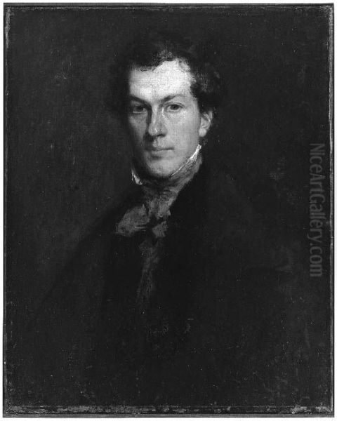 Self-portrait Oil Painting by Gilbert Stuart Newton