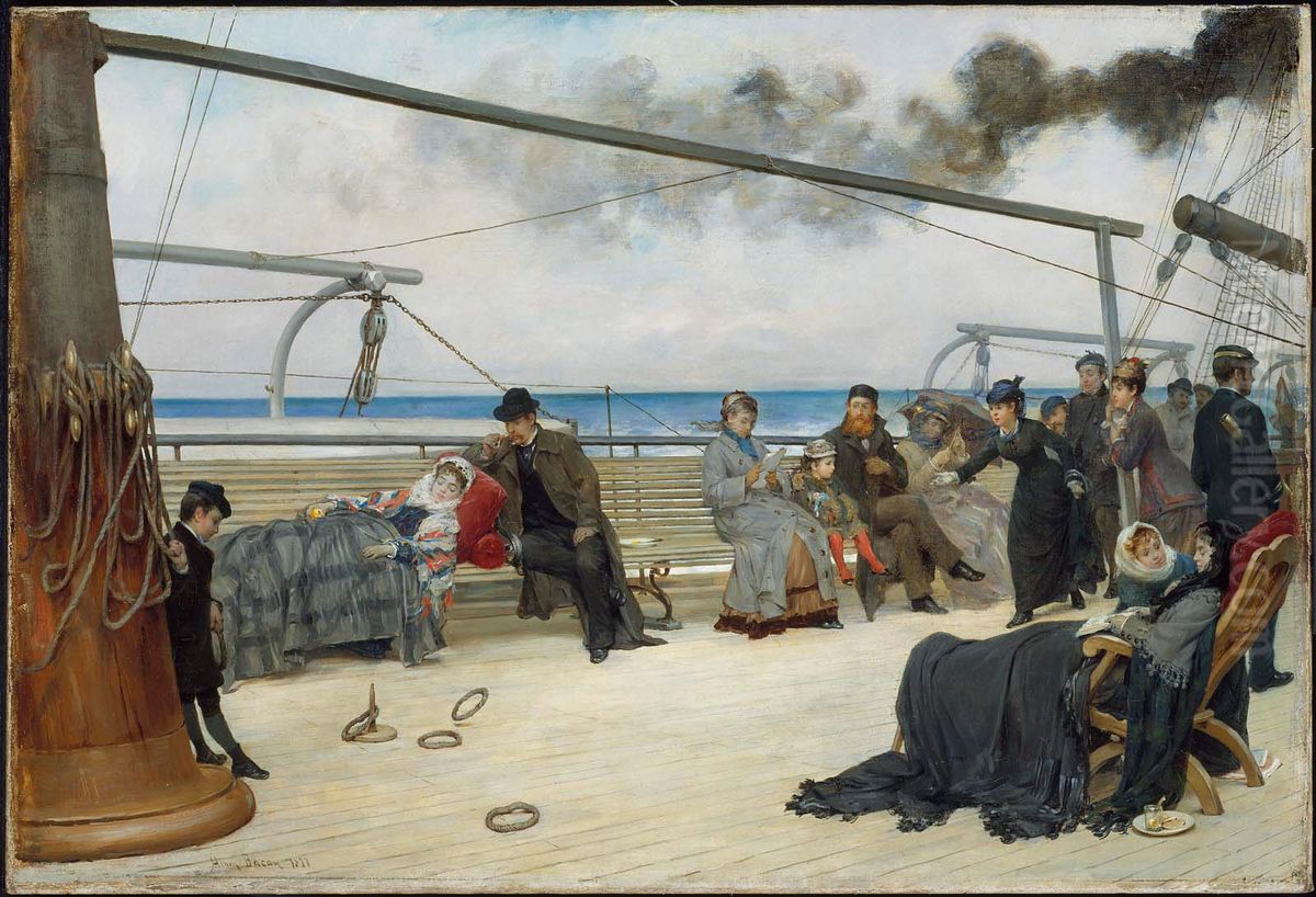 On the Open Sea-- The Transatlantic Steamship 