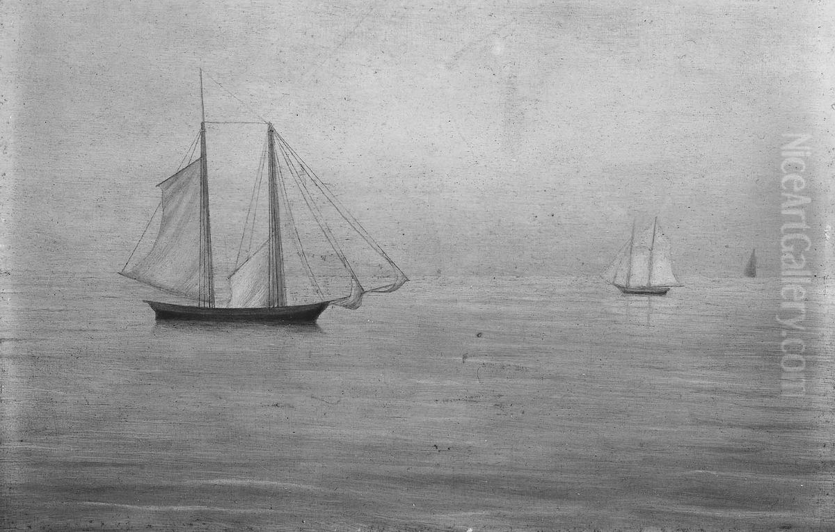 Sailboats Oil Painting by Isaac Sprague