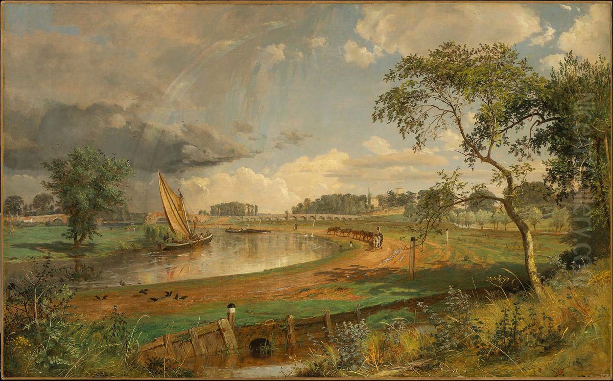 Walton-on-Thames Oil Painting by Jasper Francis Cropsey