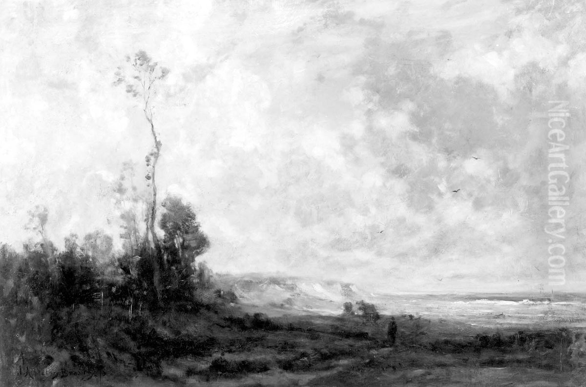 On the Coast of France Oil Painting by John Appleton Brown