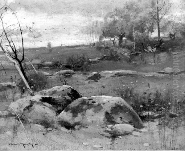 Rocky Fields Oil Painting by John Francis Murphy