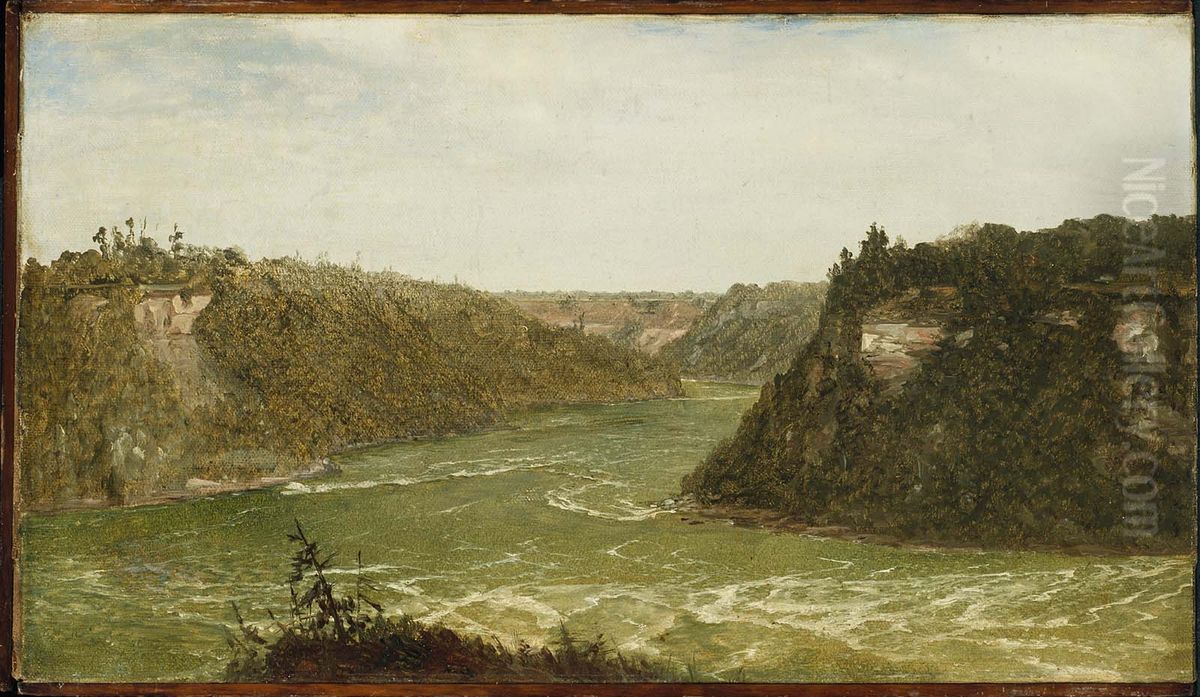 Whirlpool, Niagara Oil Painting by John Frederick Kensett