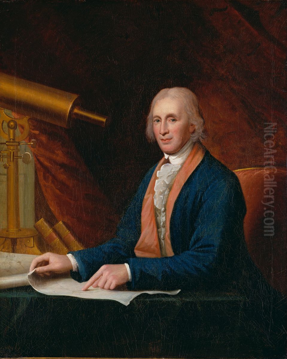 David Rittenhouse Oil Painting by Charles Willson Peale