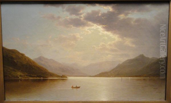 Ullswater, England Oil Painting by John William Casilear