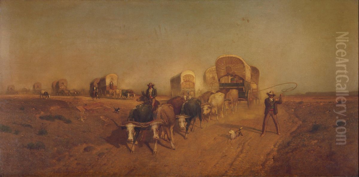 Ship of the Plains Oil Painting by Samuel Colman