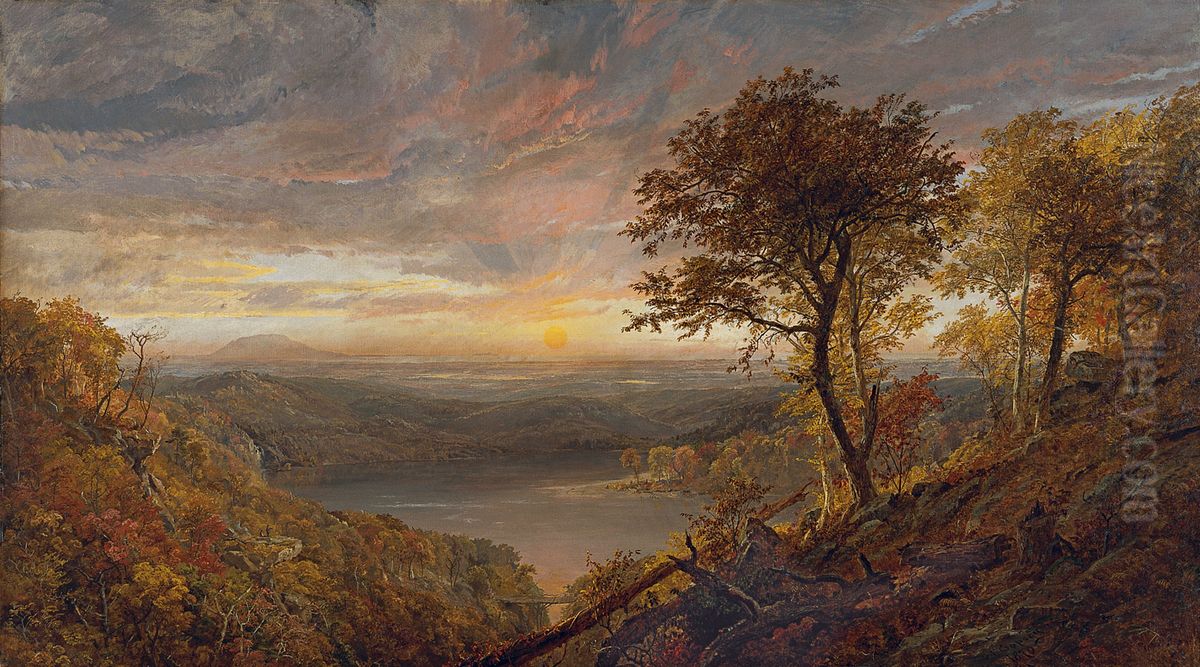 El lago de Greenwood Oil Painting by Jasper Francis Cropsey