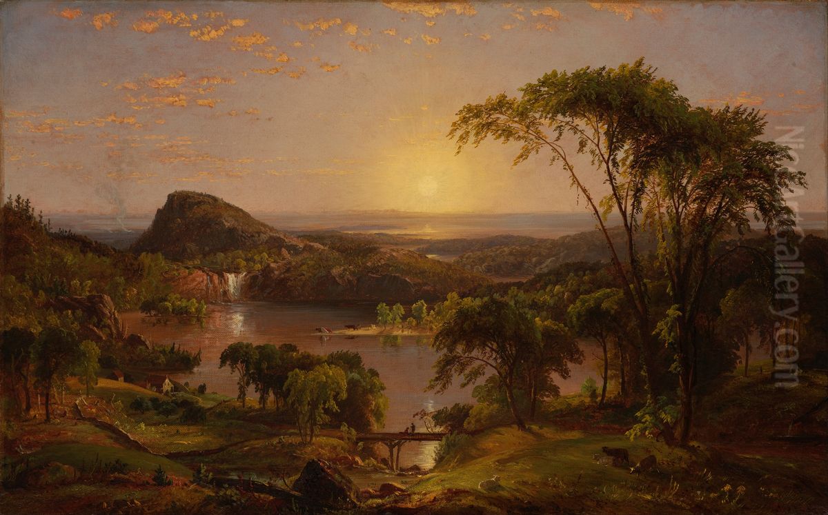 Summer, Lake Ontario Oil Painting by Jasper Francis Cropsey