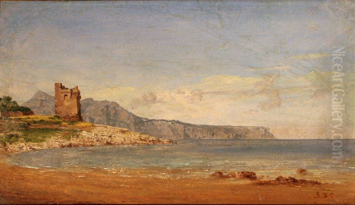 View of Capri Oil Painting by Jasper Francis Cropsey