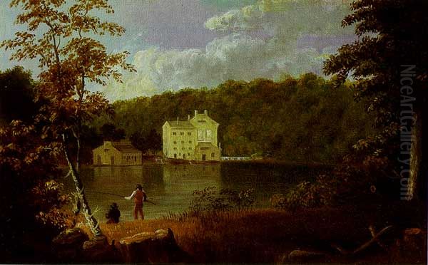 Gilpin's Mill on the Brandywine Oil Painting by Thomas Doughty