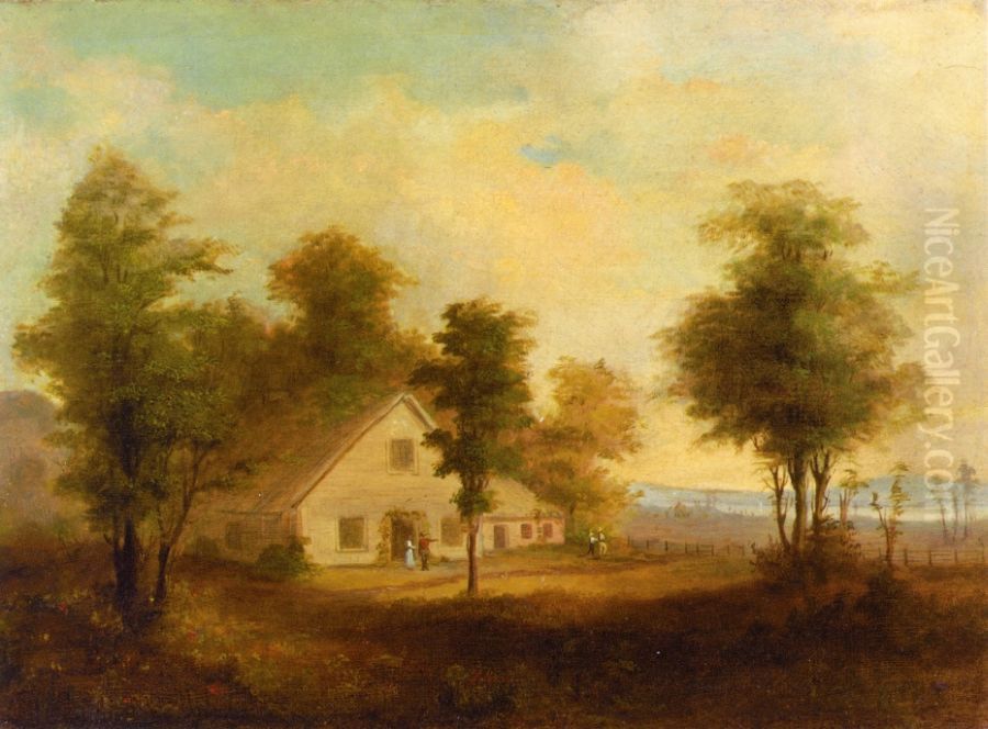 Summer Oil Painting by Robert Seldon Duncanson