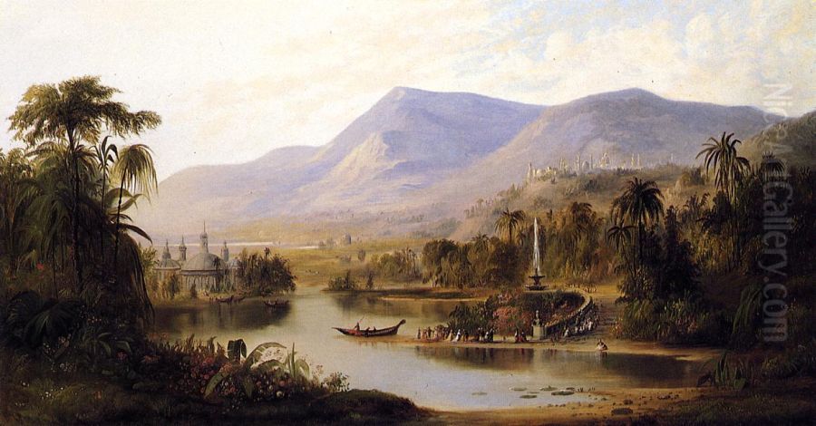 Vale of Kashmir Oil Painting by Robert Seldon Duncanson