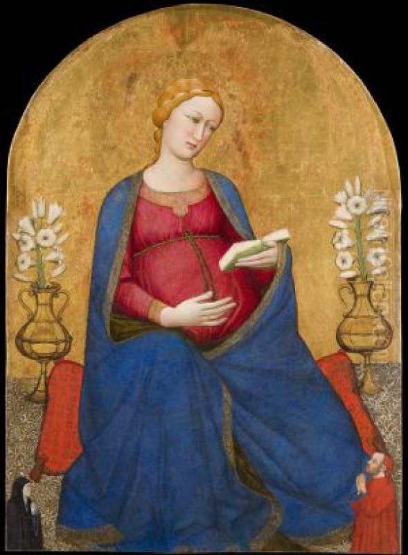 Madonna del Parto Oil Painting by Antonio Veneziano