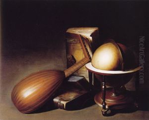 Globe, Books and Lute Globe, Books and Lute