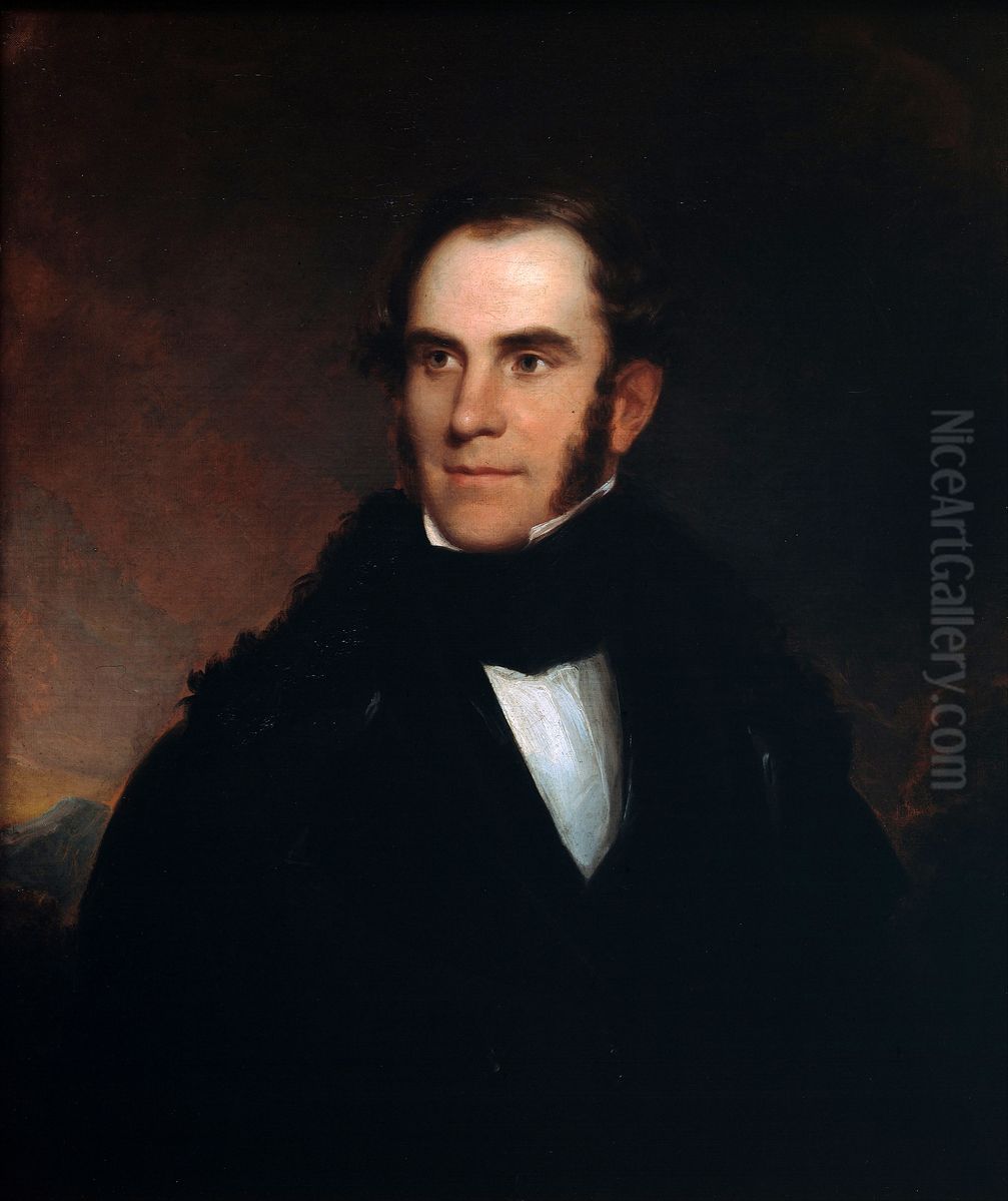 Portrait of Thomas Cole Oil Painting by Asher Brown Durand