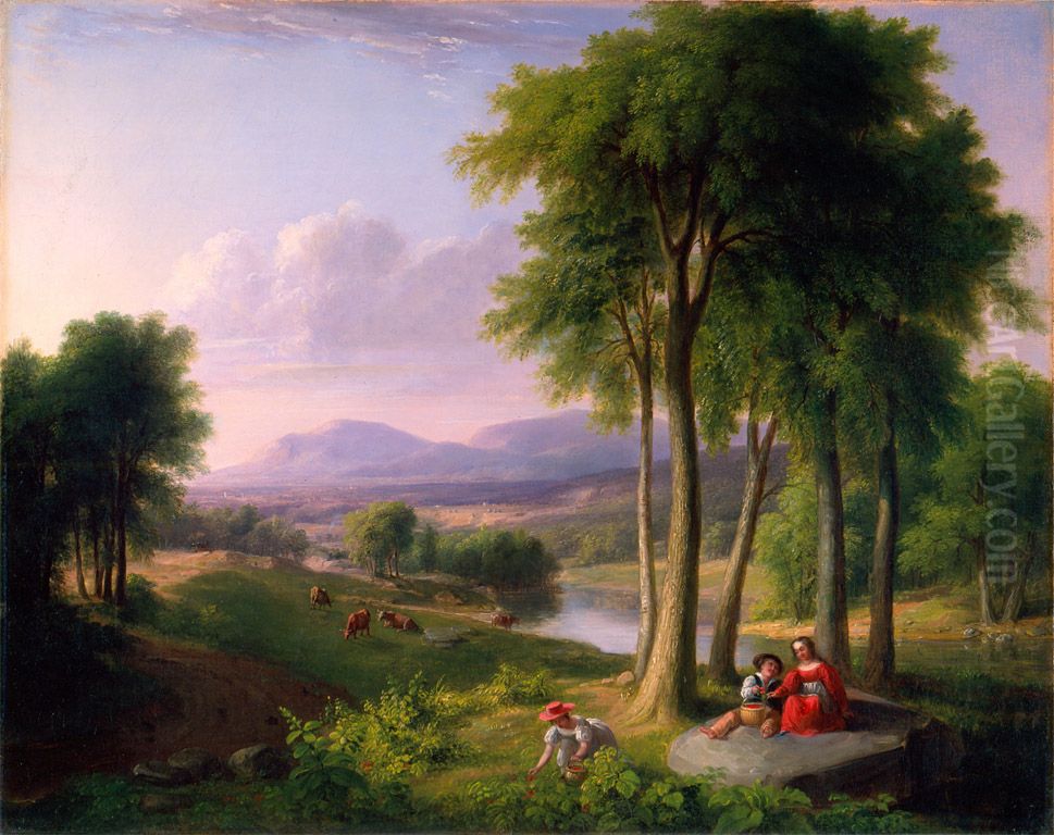 View near Rutland, Vermont Oil Painting by Asher Brown Durand