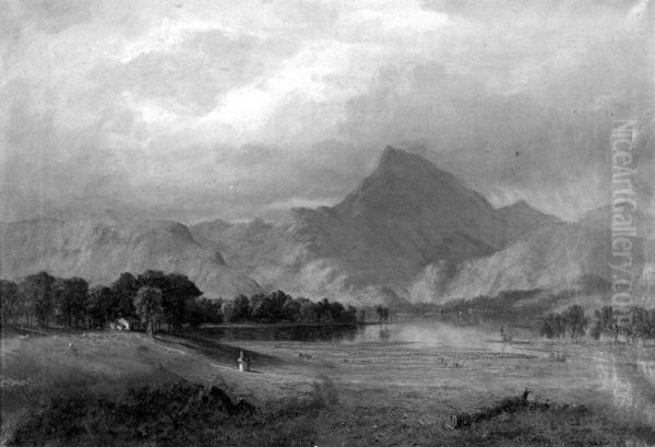 Derwentwater Oil Painting by Sanford Robinson Gifford
