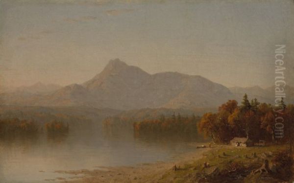 Mountain Landscape Oil Painting by Sanford Robinson Gifford