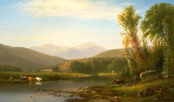 Mount Madison from the Androscoggin River Oil Painting by William Hart Mount Madison from the Androscoggin River Oil Painting by William Hart