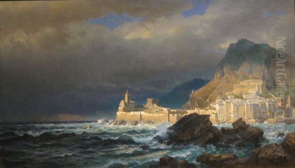 Porto Venere, Spezia, Italy Oil Painting by William Stanley Haseltine