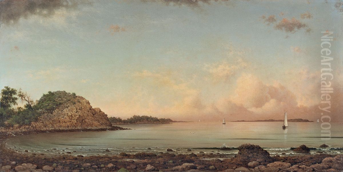 Singing Beach, Manchester Oil Painting by Martin Johnson Heade