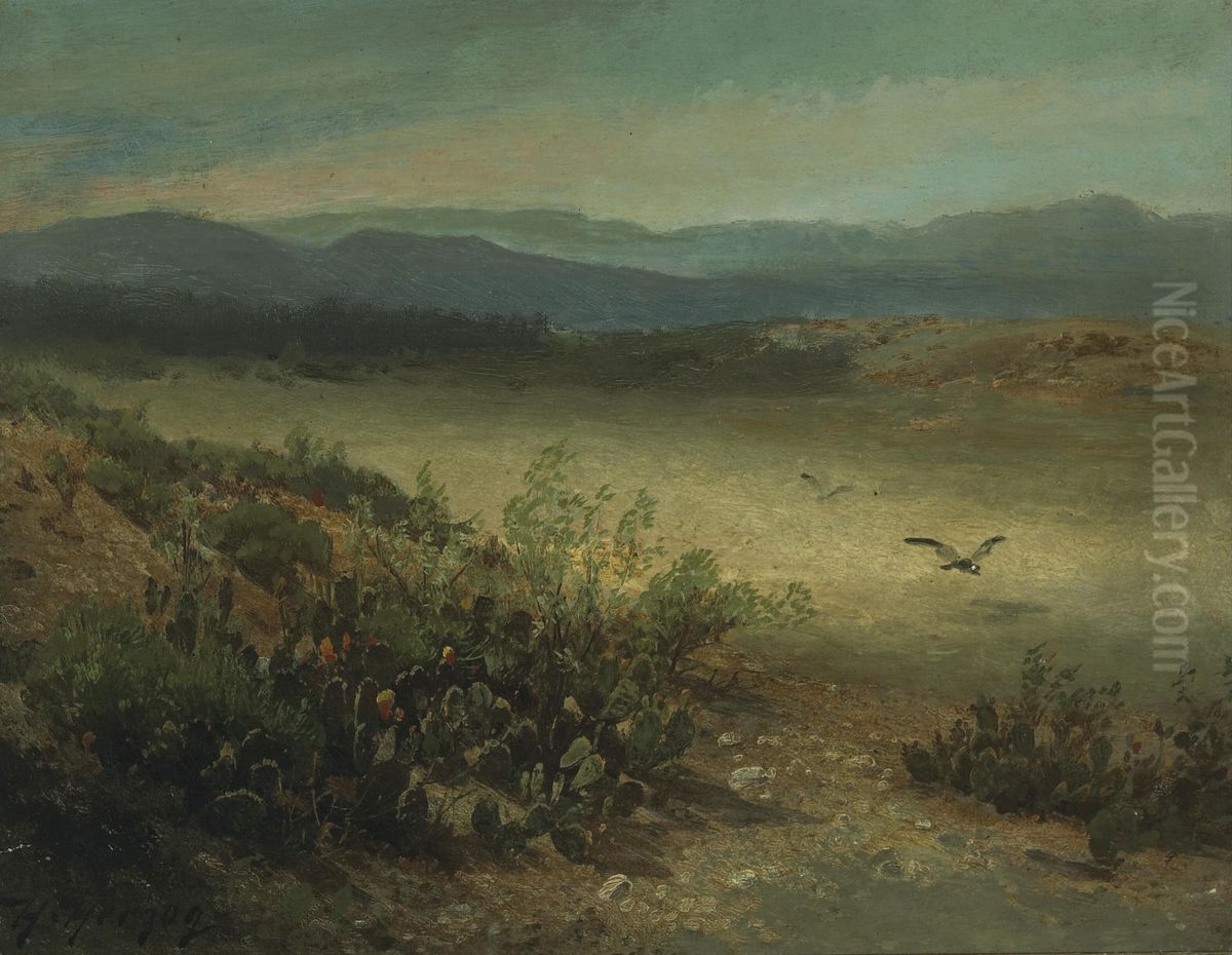 Between the Sierras and the coast range, California Oil Painting by Hermann Ottomar Herzog