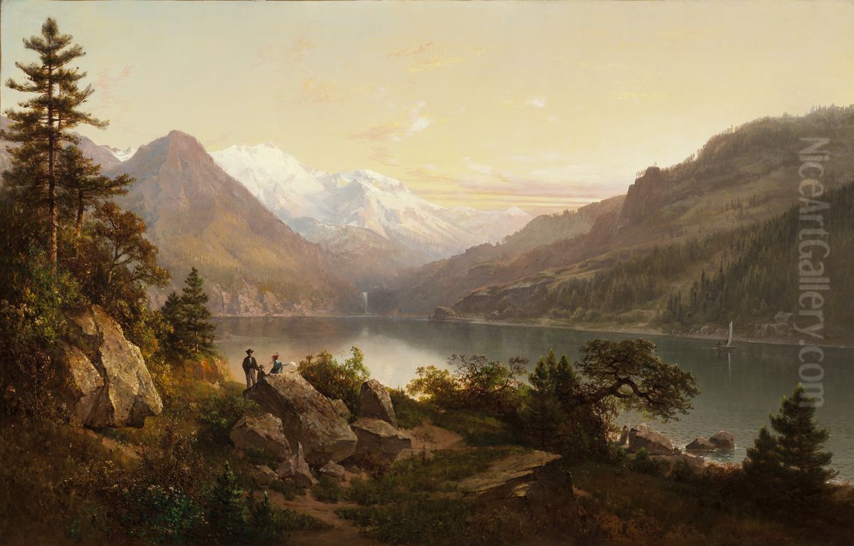 Emerald Bay, Lake Tahoe Oil Painting by Thomas Hill