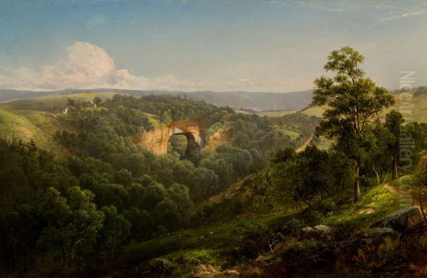 Natural Bridge, Virginia Oil Painting by David Johnson
