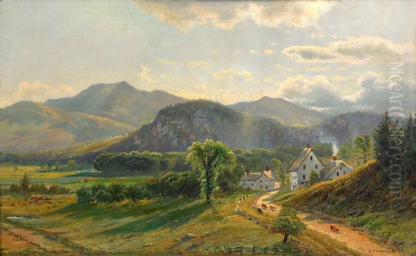 Moat Mountain, Little Attitash, and White Horse Ledge Oil Painting by Edmund Darch Lewis Moat Mountain, Little Attitash, and White Horse Ledge Oil Painting by Edmund Darch Lewis