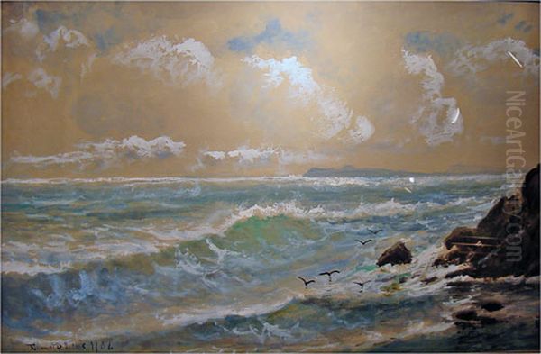 Seascape Oil Painting by Edmund Darch Lewis