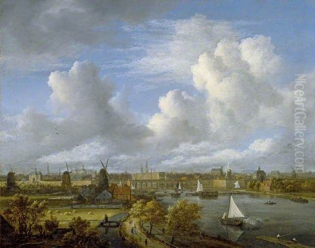 View of Amsterdam from the South Oil Painting by Jacob Van Ruisdael