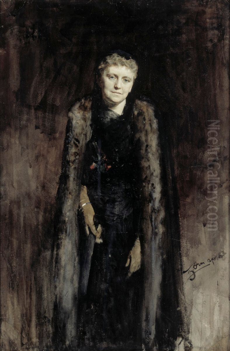 Mrs. Morewood Oil Painting by Anders Zorn Mrs. Morewood Oil Painting by Anders Zorn
