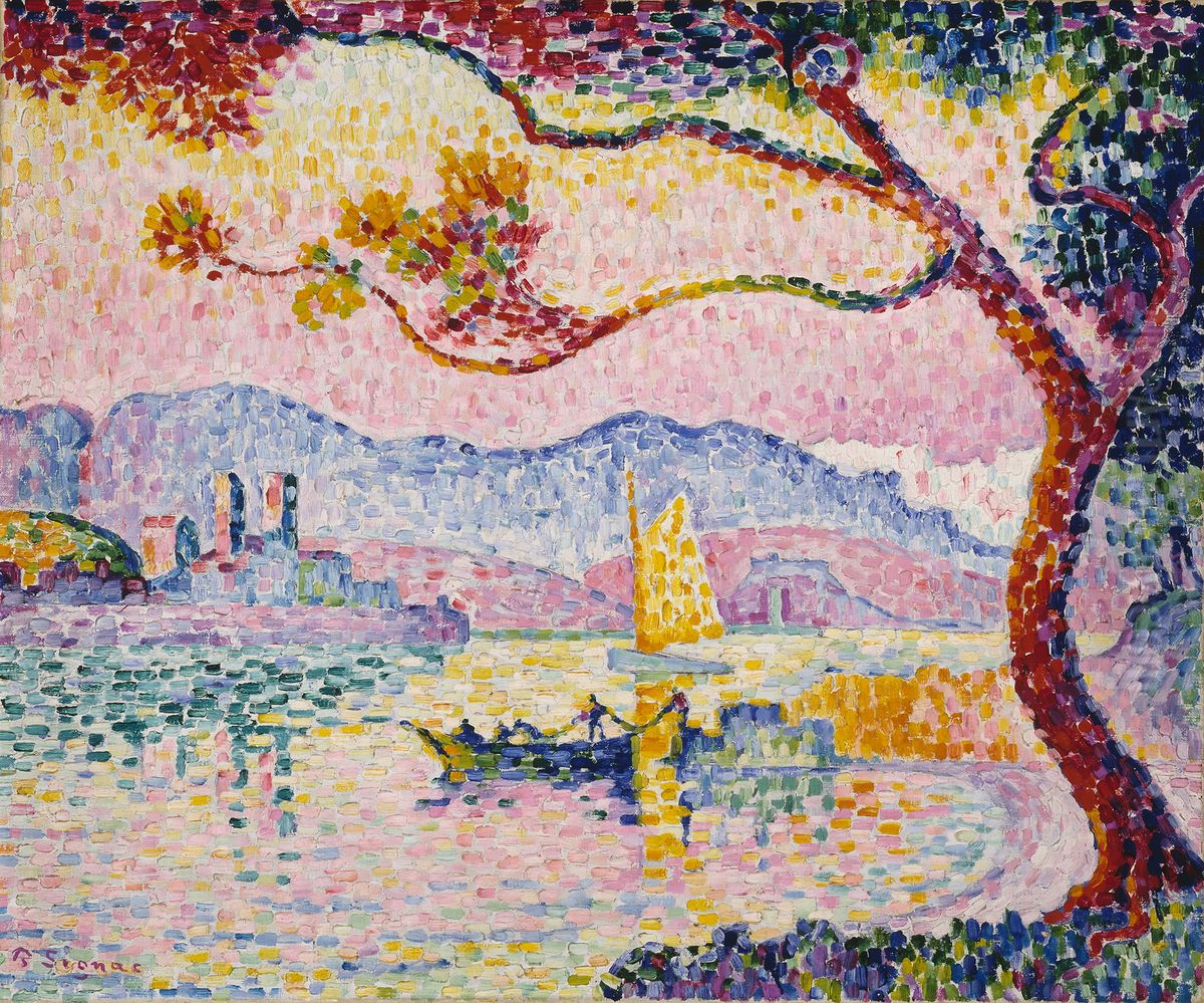 Antibes Oil Painting by Paul Signac