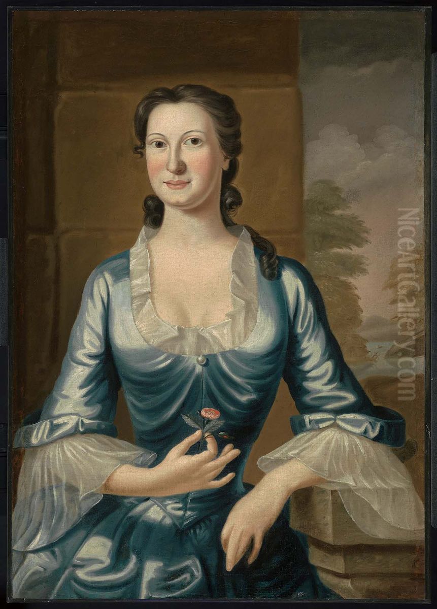 Mrs. Henry Bromfield (Margaret Fayerweather) Oil Painting by John Greenwood
