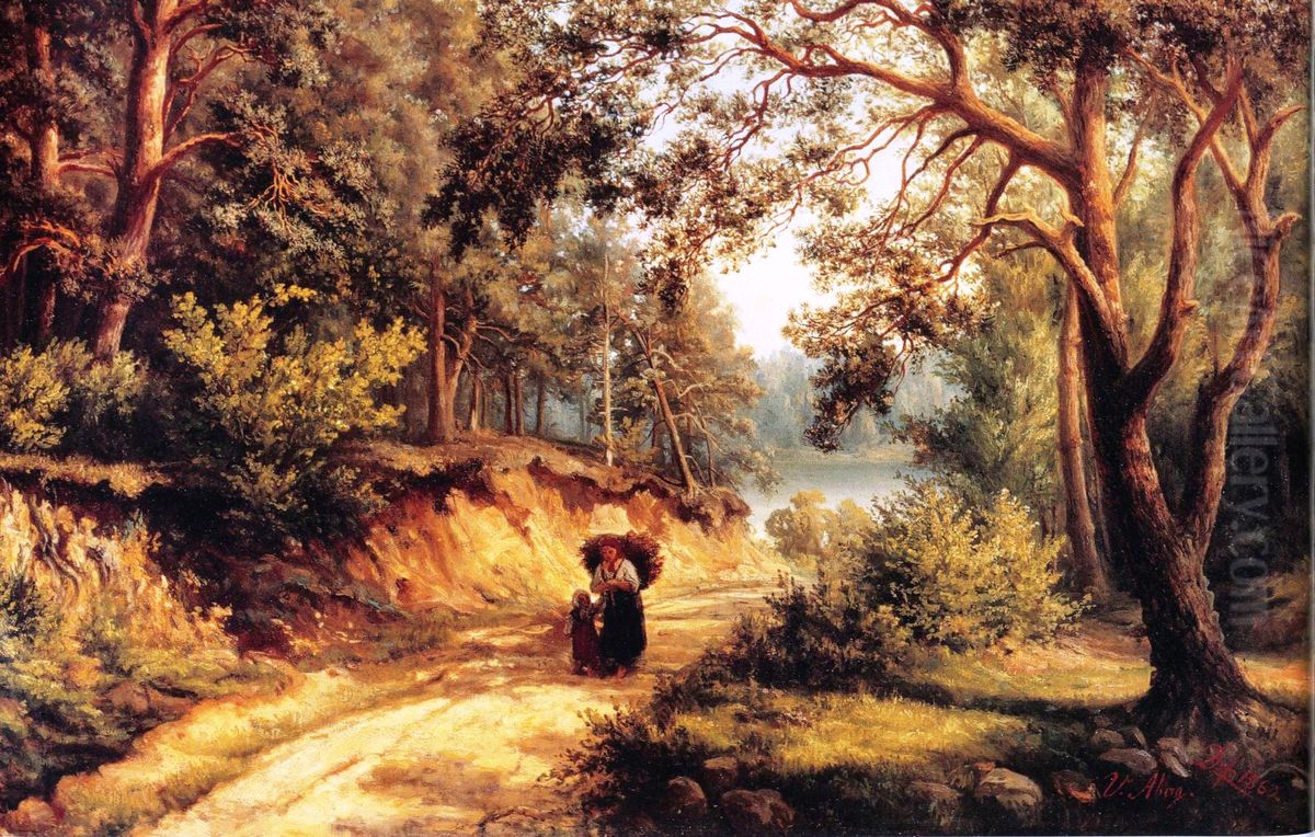 Tyska landskap Oil Painting by Victoria Aberg