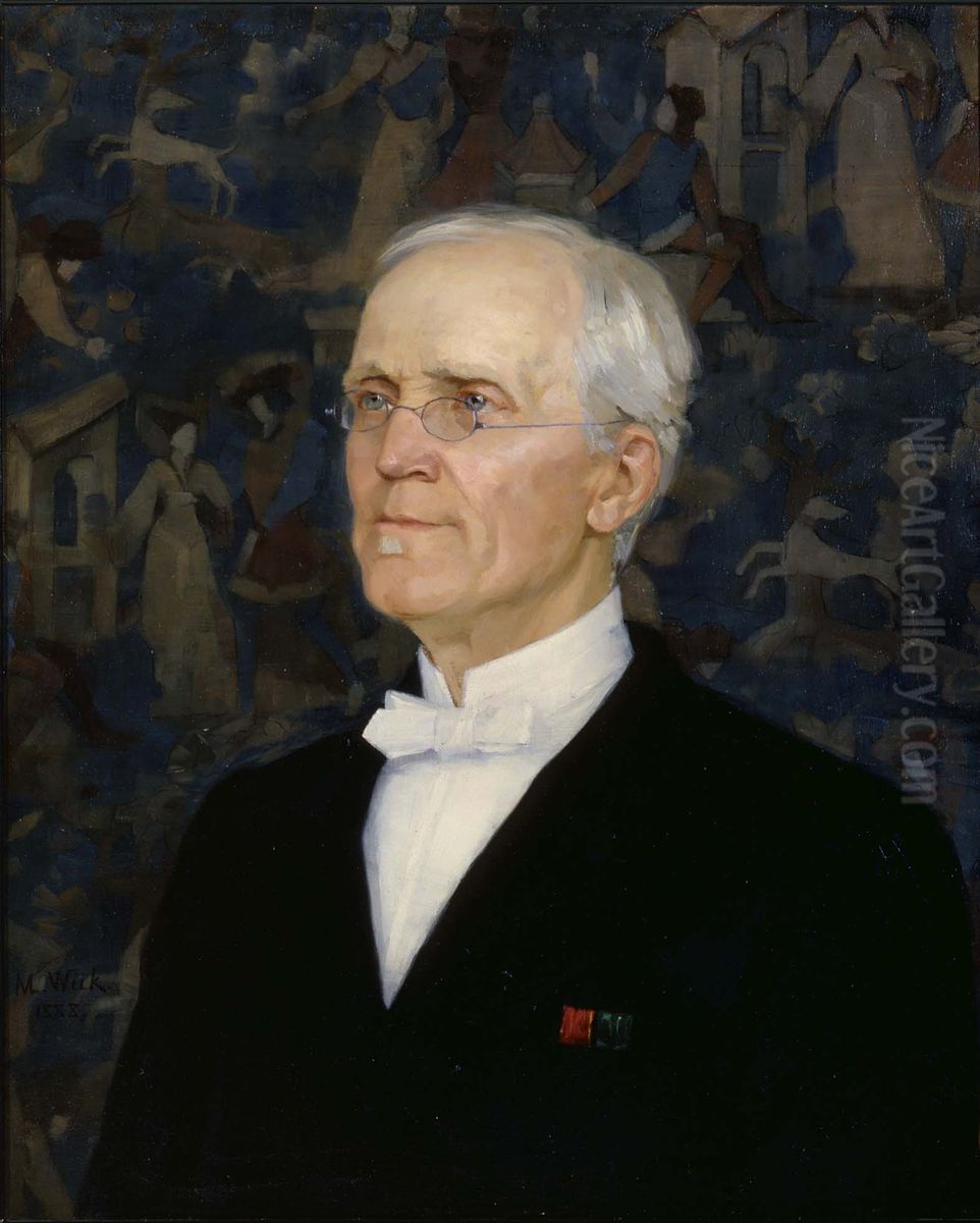 B. O. Schaumanin muotokuva Oil Painting by Maria Wiik