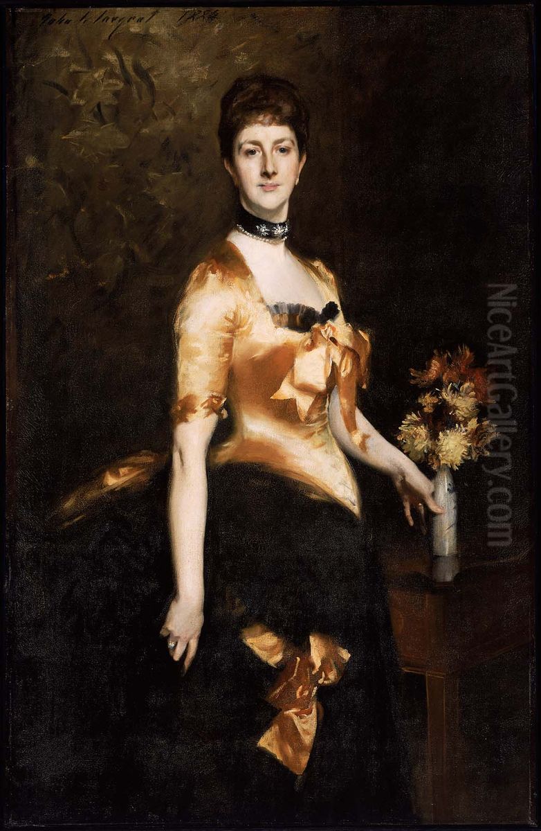 Edith, Lady Playfair (Edith Russell) Oil Painting by John Singer Sargent