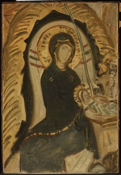 The Virgin Oil Painting by John Singer Sargent