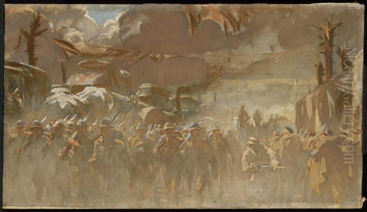 The Road Oil Painting by John Singer Sargent
