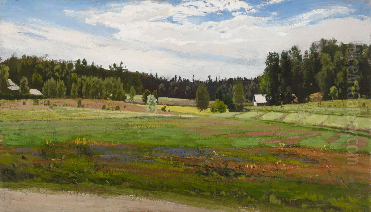 Summer Landscape Oil Painting by Fanny Churberg