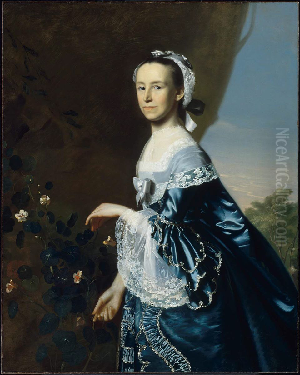 Portrait ofMercy Otis Warren(1728-1814), American writer Oil Painting by John Singleton Copley
