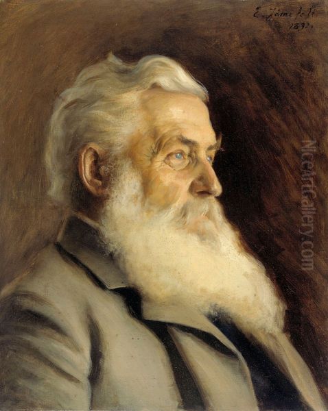 Portratt av herr Ahnger Oil Painting by Eero Jarnefelt
