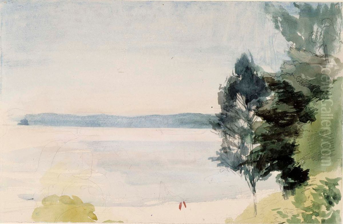 Rantamaisema Oil Painting by Albert Edelfelt