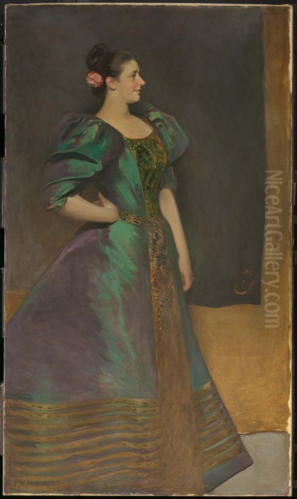 Mrs. J. Randolph Coolidge, Jr. (Mary Hamilton Hill) Oil Painting by John White Alexander
