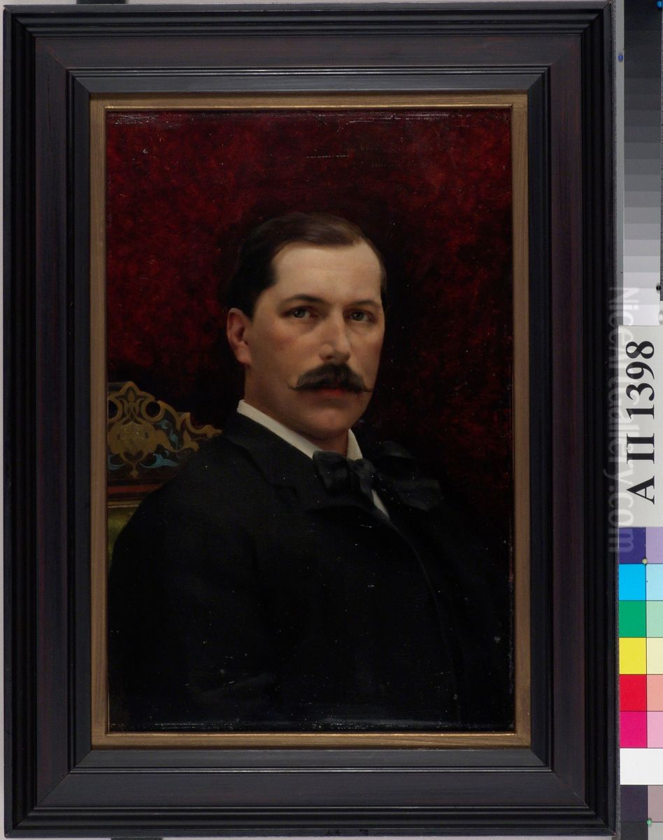 Portrait of Baron Delort de Gleon Oil Painting by Gunnar Berndtson