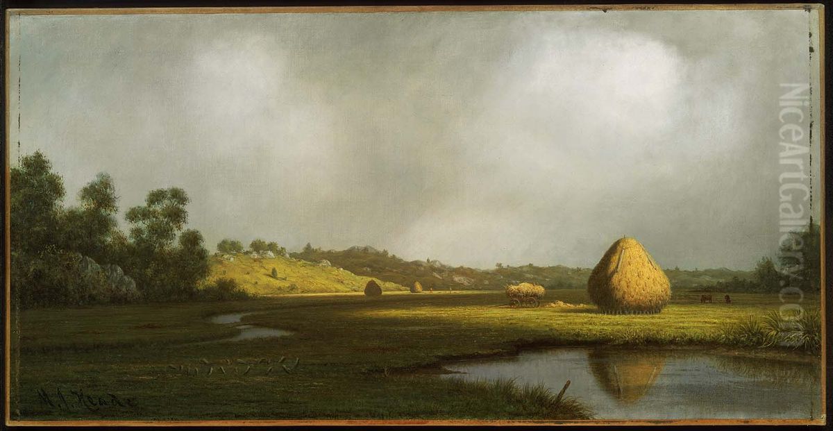 Salt Marshes, Newburyport, Massachusetts Oil Painting by Martin Johnson Heade