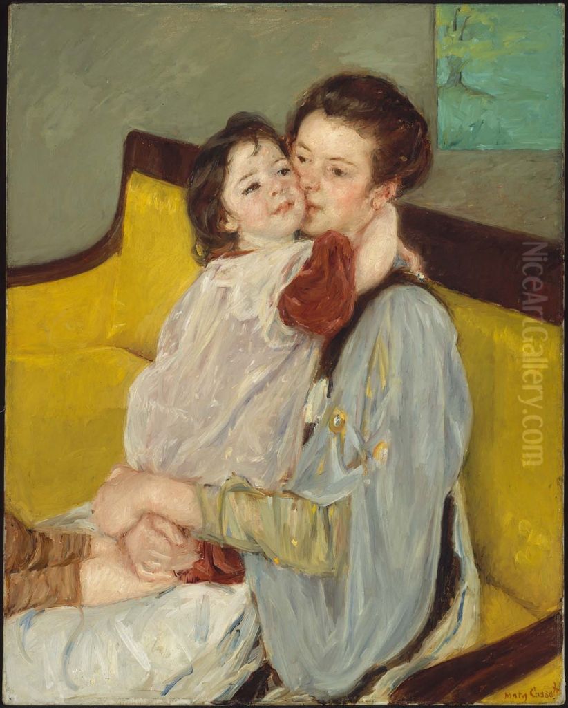 Caresse Maternelle Oil Painting by Mary Cassatt