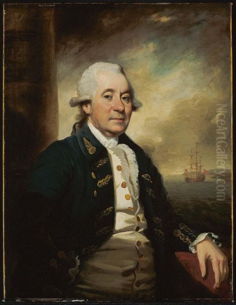 A Commander in the East India Company Oil Painting by Mather Brown