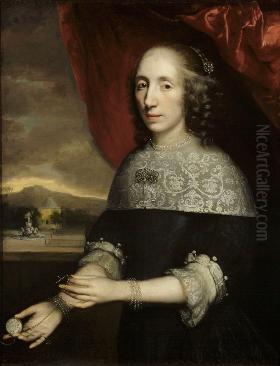 Portrait of a lady Oil Painting by Jacob Levecq