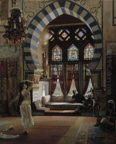 Almee, an Egyptian Dancer Oil Painting by Gunnar Berndtson